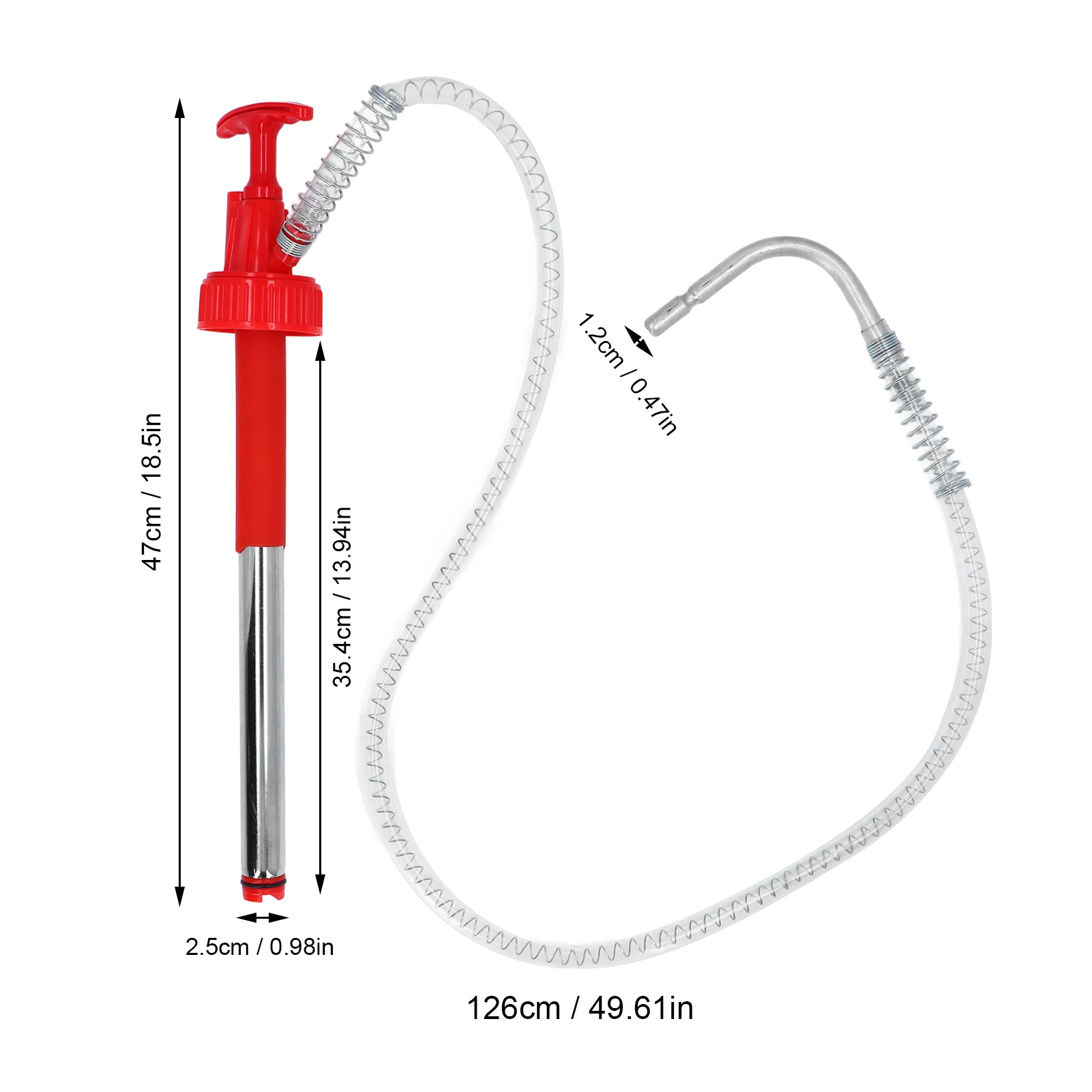 Fuel Transfer Pump Liquid Transfer Pump Portable Transfer Pump Leakage Proof Portable Manual Vertical Oil Drum Pump for 20L Drum
