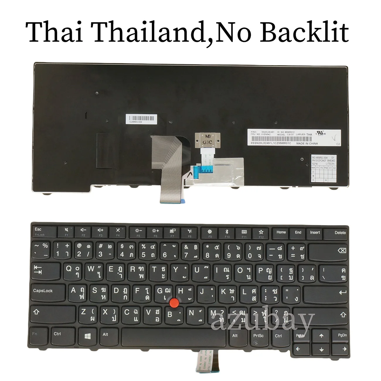 Backlit Keyboard for Lenovo Thinkpad T440 T440P T440S T431S T450 T450S T460 L440 E431 E440 L450 L460 L470 (20J4 20J5 20JU) Thai