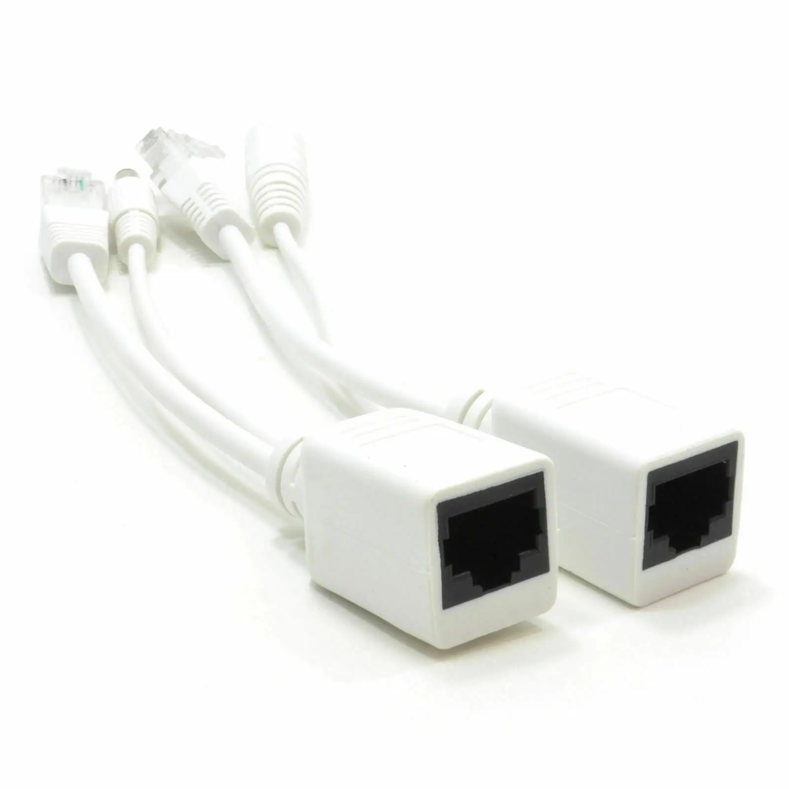 DC 12V IP Camera POE RJ45 Cable Power Over Ethernet Adapter Injector Splitter