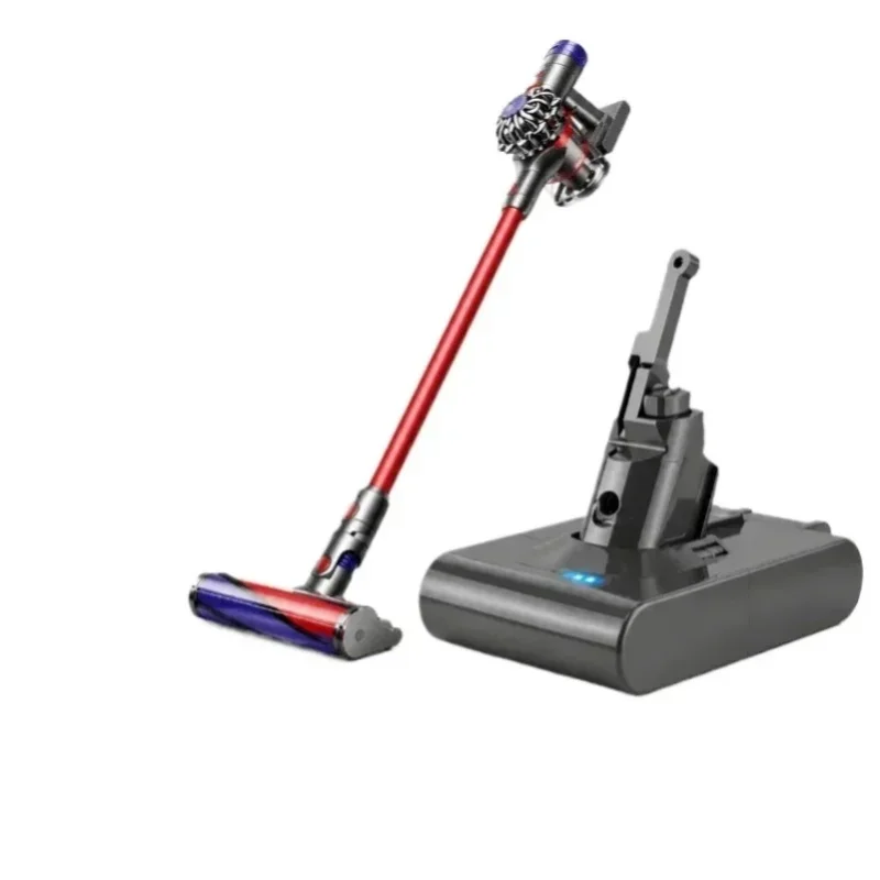 Akku mit verlängerter Laufzeit für Dyson V6 V7 V8 V10 V11 kabellosen Staubsauger, 4800mAh 6000mAh 9800mAh 12800mAh wiederaufladbarer Li-Ionen-Ersatzakku, kompatibel mit SV03 SV10 SV11 SV12 SV14 SV15