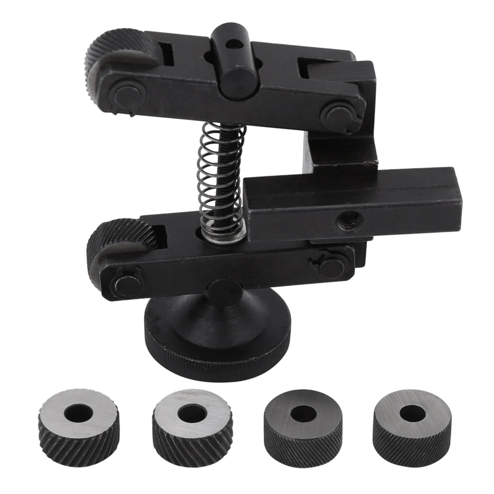 Lathe Adjustable Shank Knurling Knurler Tool Holder Linear Knurl Tool Lathe Adjustable Shank with Wheel