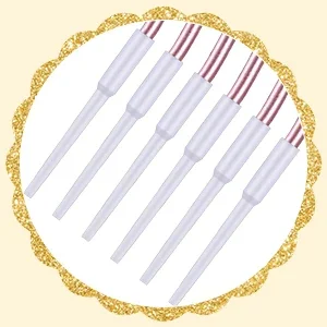 6/12 Stück Geburtstags-Spiral-Kuchenkerzen mit Haltern, lange, dünne, lockige Spule, metallischer Kuchen, Geburtstag, Hochzeit, Party-Dekoration – Detail 4
