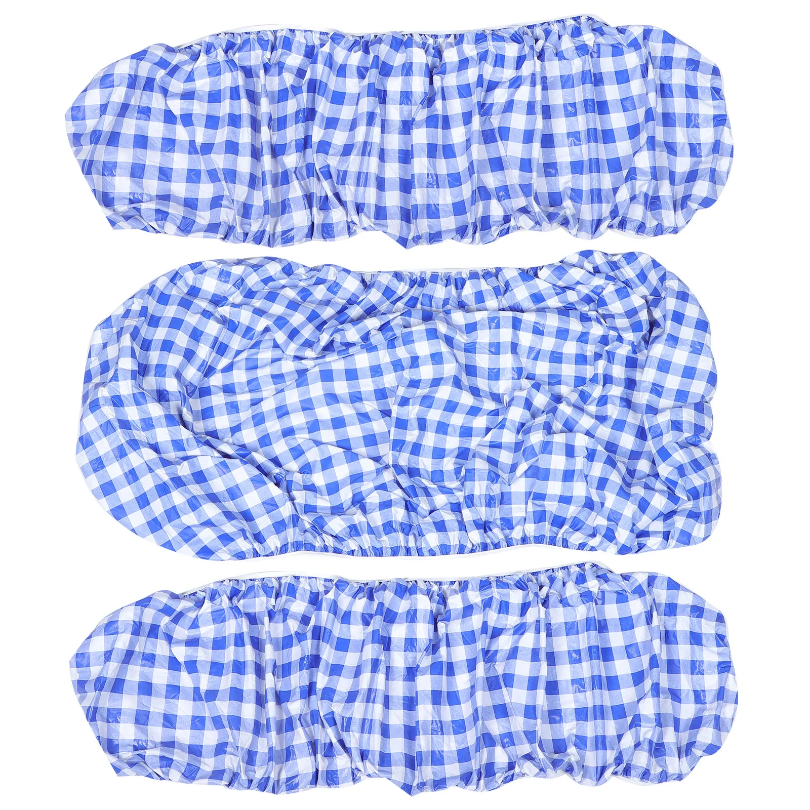 1Set Wear-Resistant Elastic Fitted Picnic Tablecloth Bench Cover Set Easy Install Washable Outdoor Table Protection Cover