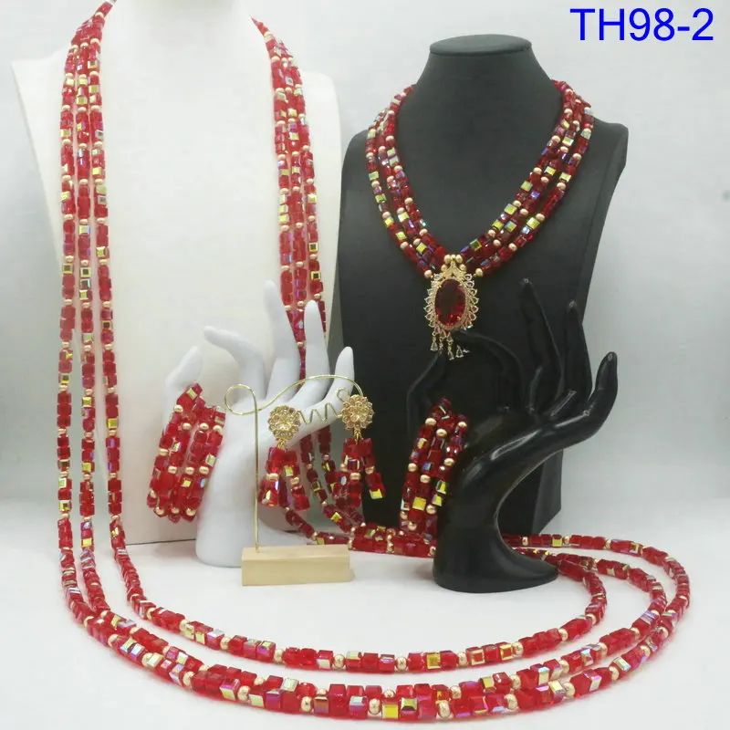 

Африканский модный комплект украшений из коралловых бусин для свадьбы: уникальное ожерелье ручной работы в нигерийском стиле для невест