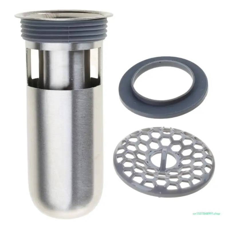 Stainless Steel Shower Drain Cover Plug Odor Trap Floor Backflow Preventer