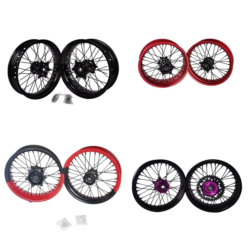 【2026 Popular】 High Quality 17 Inch Aluminum Alloy Supermoto Wheels Set 2021-2023 Fit for EC250 300 MC 250F