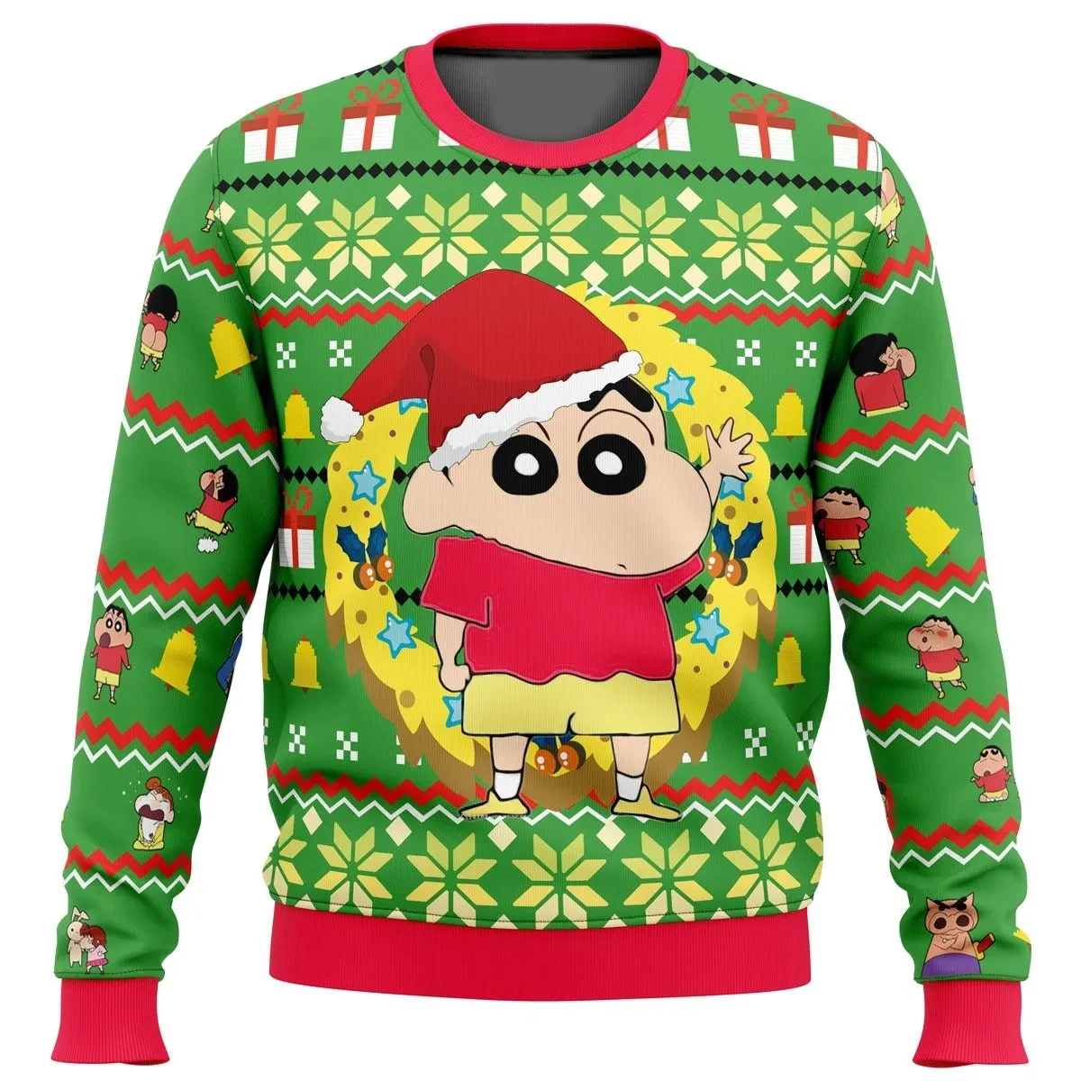 

2024 New Autumn and Winter Fashion Japanese Comic Cartoon Christmas Carnival Gift Cute Men and Women Hoodies Couple Round