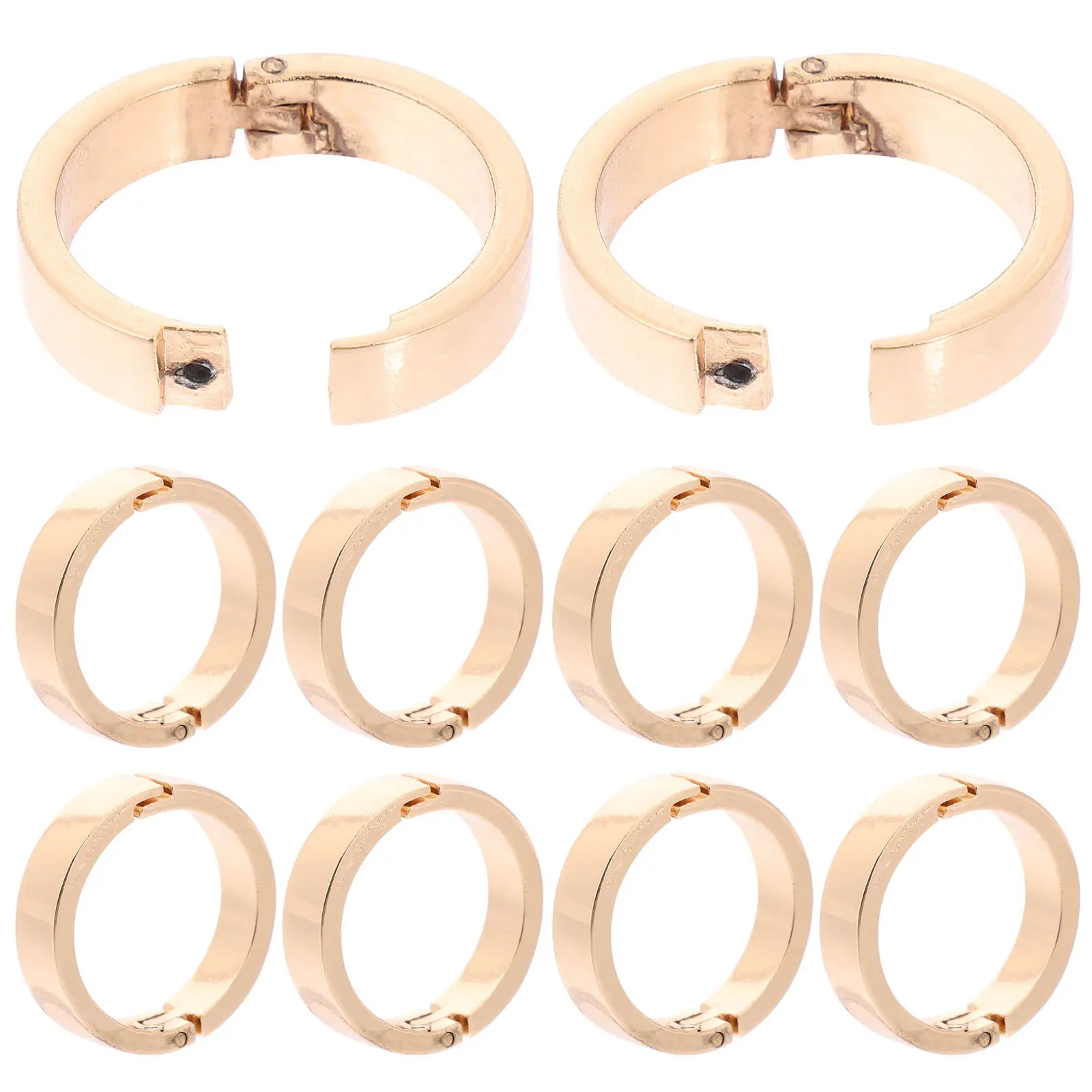 10Pcs Zinc Alloy Calendar Binding Rings Openable Loose Leaf Ring Clips for Index Cards Book Rings Paper Crafts Binder Ring