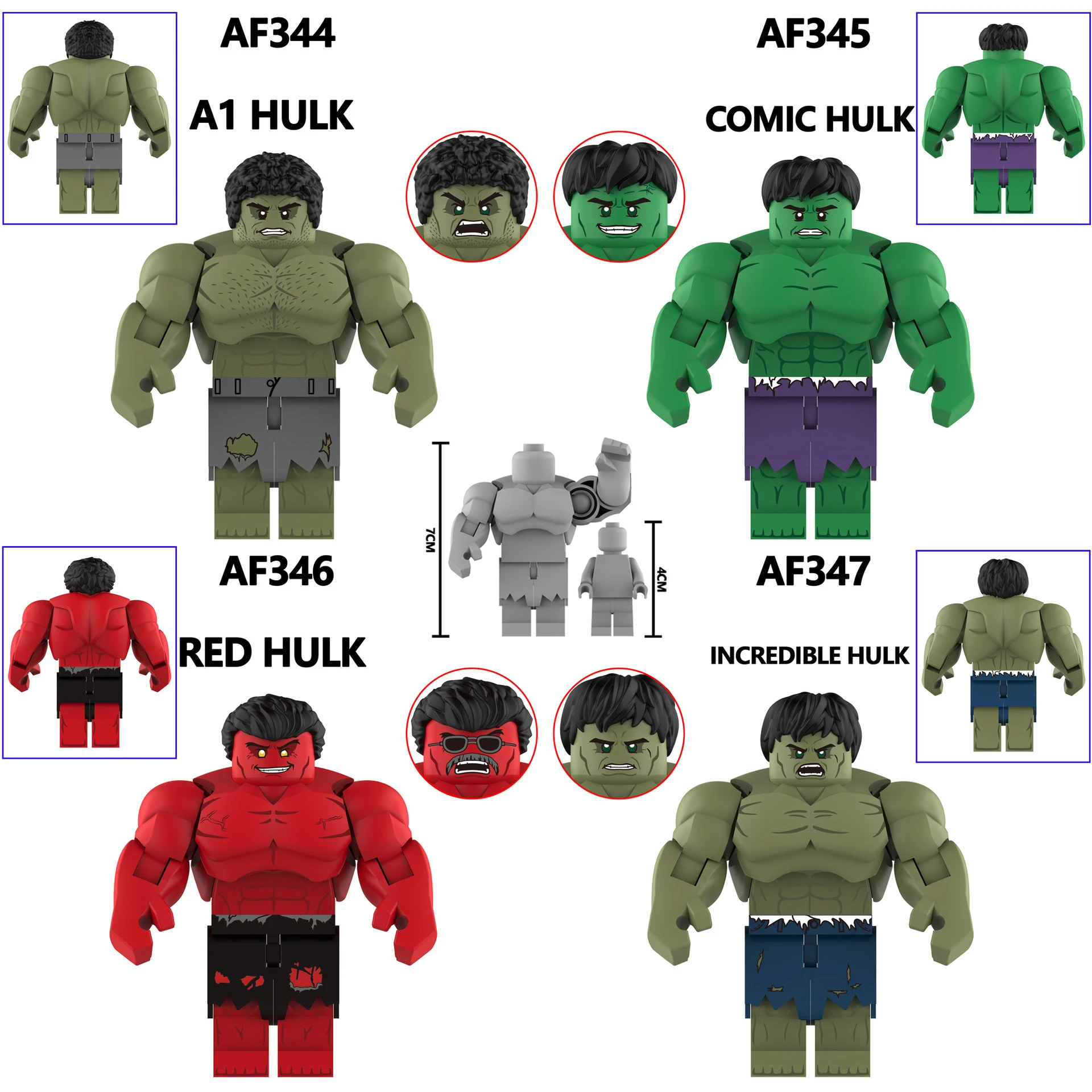 Blocs de construction de personnages de héros Hulk, film AF345, jouet classique, figurines d'action, briques, Puzzle, jouets pour garçons, cadeau pour enfants, nouvelle collection 2025