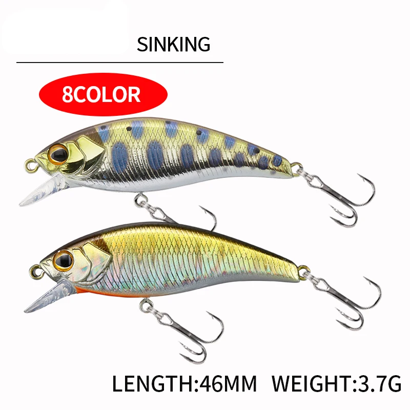 1Pcs 46mm 3.7g Micro Minnow Lure Pesca Artificial Trout Carp Fishing Stream Lake Hard Baits Jerkbait Bass Pike Bait