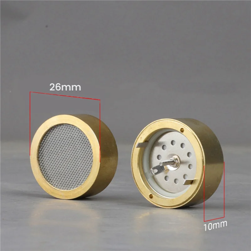 2Pc 26Mm Cartuccia per microfono a condensatore in rame Capsula Sostituzioni Microfono a diaframma largo Parti di strumenti elettrici-BCBW