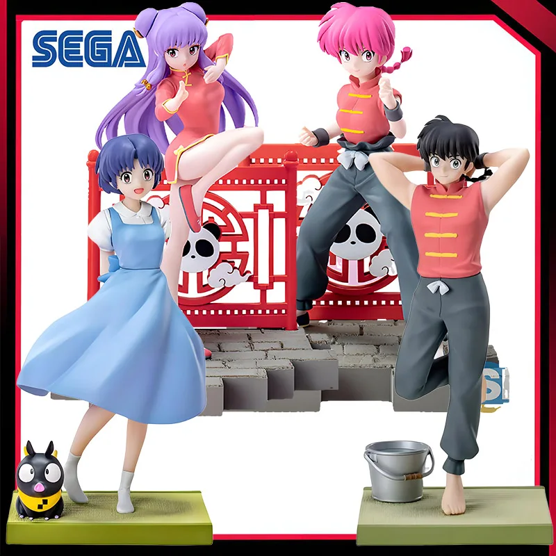 

Original SEGA Ranma 1/2 Luminasta Shampoo Tendou Akane Saotome Ranma 19Cm Kawaii Doll Action Figure PVC Model Collectible Toys