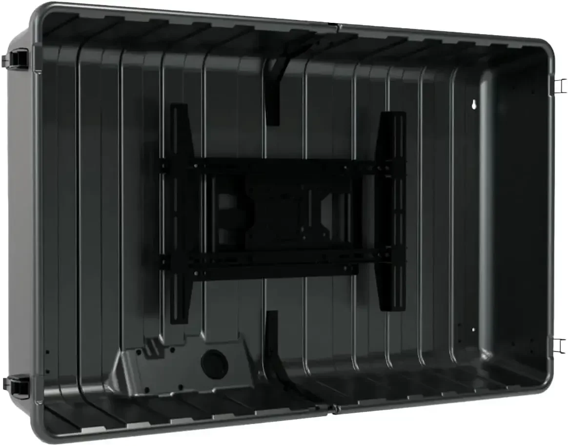 屋外テレビハードカバー テレビ用耐候性保護 - 壁に直接取り付け - テレビ壁取り付けブラケット付属