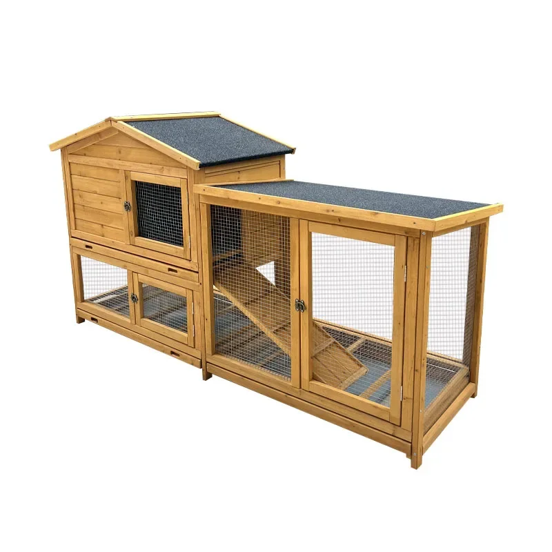 Rabbit cage anti-spray urine luxury double-layer pet rabbit supplies guinea pig guinea pig nest breeding large pigeon cage cat