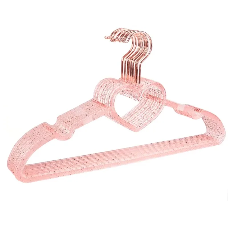 

Luxury Clear Glitter Acrylic Hangers Crystal Clothes Hanger for Wedding Dress Bridal Gown Space Saving Wardrobe Closet Organizer