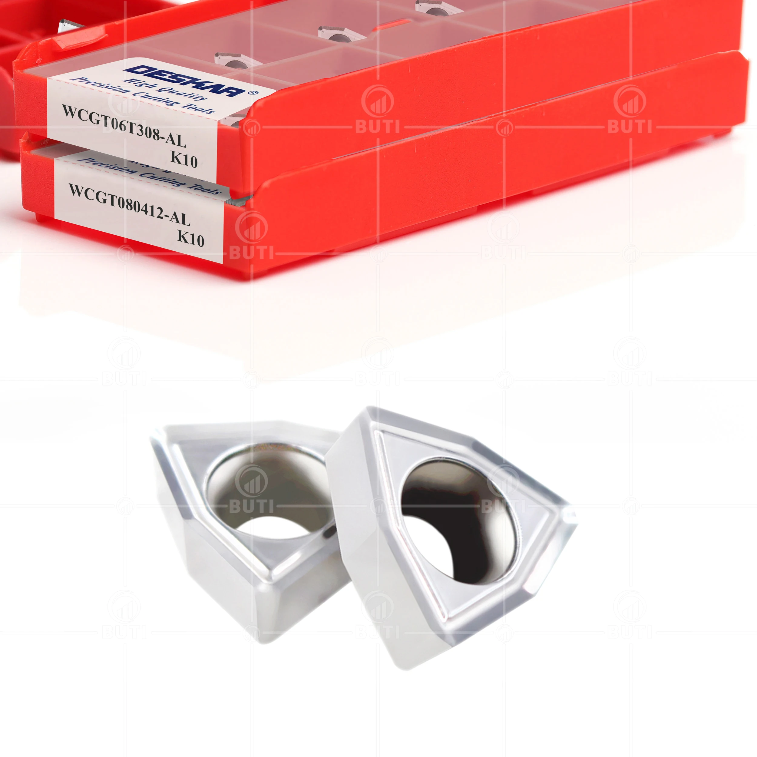 DESKAR 100% Original Carbide Insert Insert AL K10 CNC bubut u-bor alat pemutar sisipan karbida