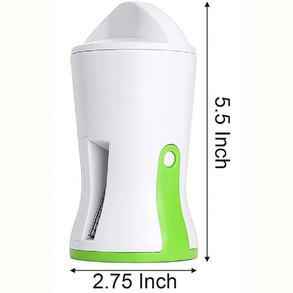 Ручная спиральная овощерезка редис, спираль для огурцов с 2 лезвиями, многофункциональная кухонная вращающаяся овощерезка, белая