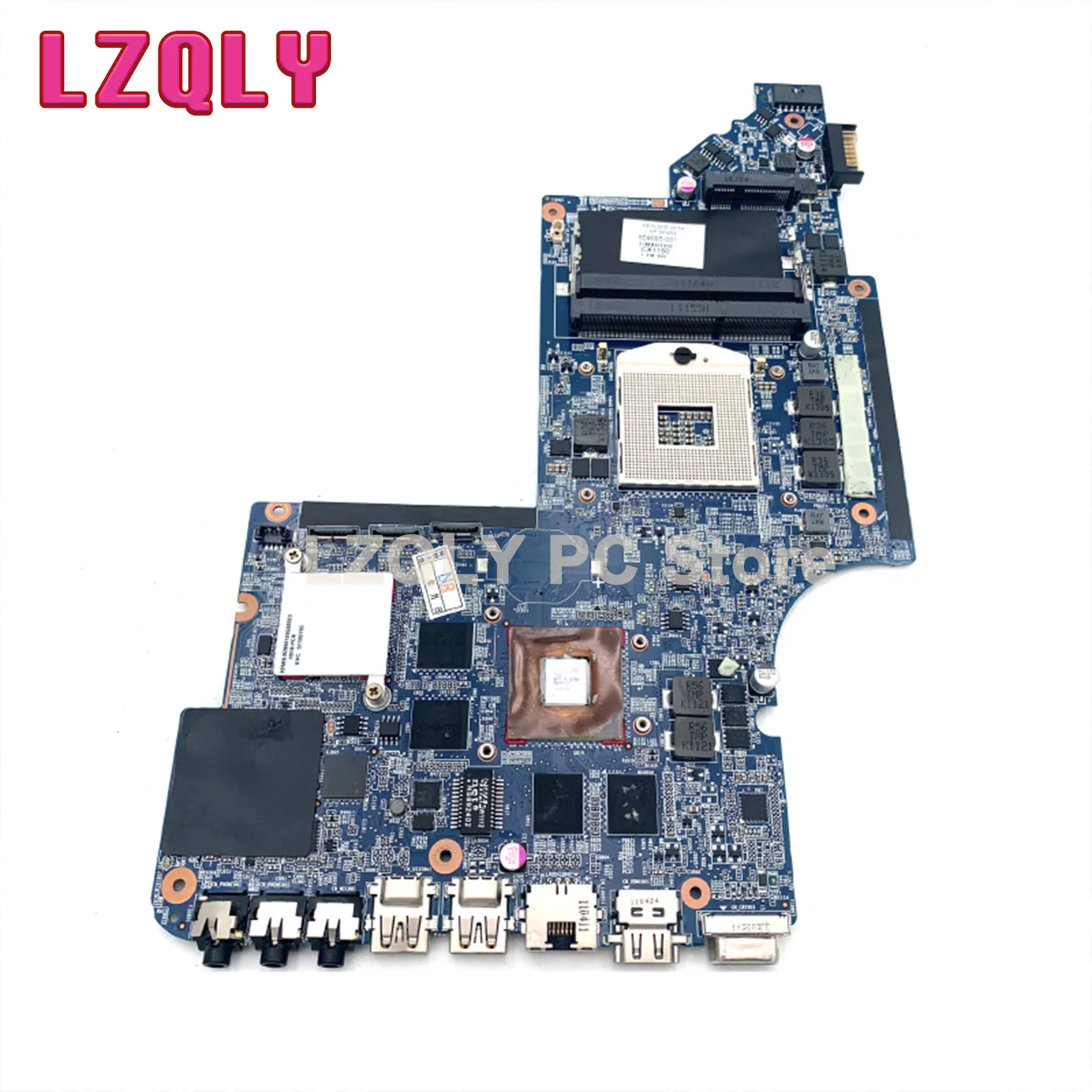 Lzqly Voor Hp Paviljoen DV7-6000 659095-001 Laptop Moederbord Hm65 Ddr3 Hd 6770M Grafische Kaart Moederbord Volledige Test