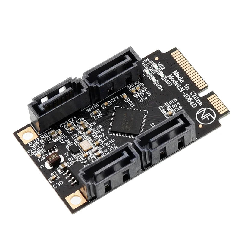 A13E-Neuer Hochgeschwindigkeits-SATA 3.0-Adapter Effizientes Datenmanagement: Mini-PCIe auf 4 Ports SATA 3.0-Adapter
