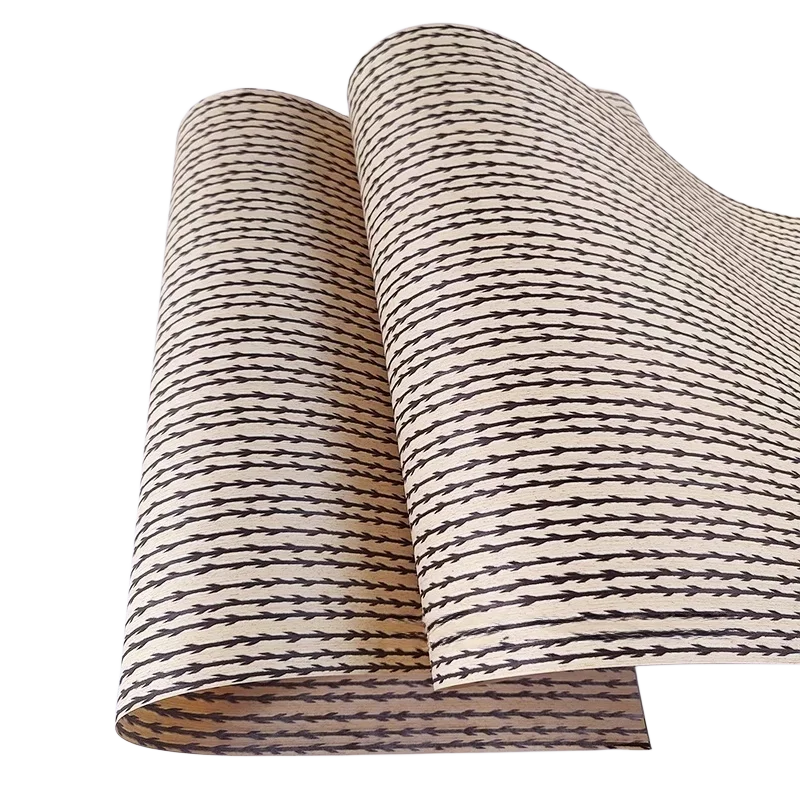 Reconstituted Engineered Wood Veneer with Willow Grain, E.V., Fleece Backing, 60x250cm,1 Piece, for Furniture & Home Decor