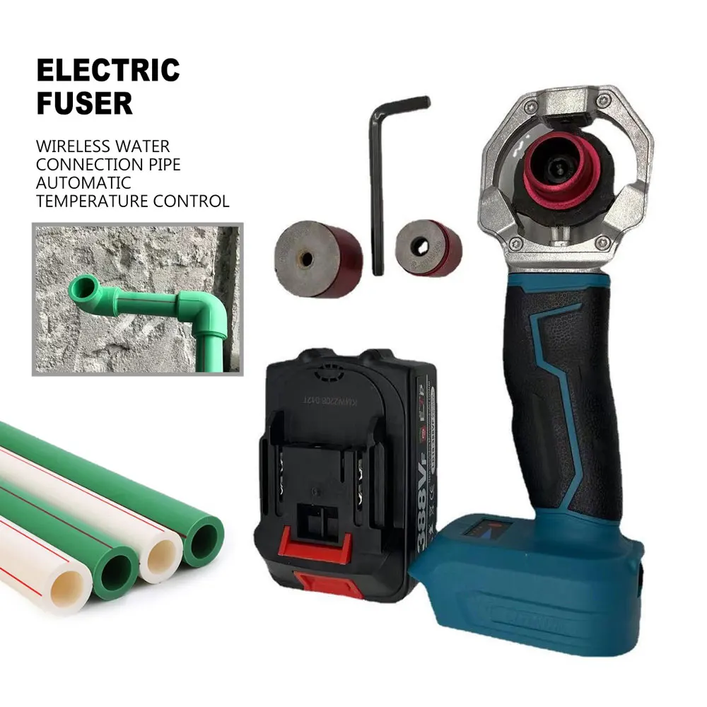 

PPR сварочный аппарат для водопроводных труб, литиевый электрический термоплавитель, 120 Вт, беспроводной фьюзер, паяльник, трубка с зарядкой, горячее плавило