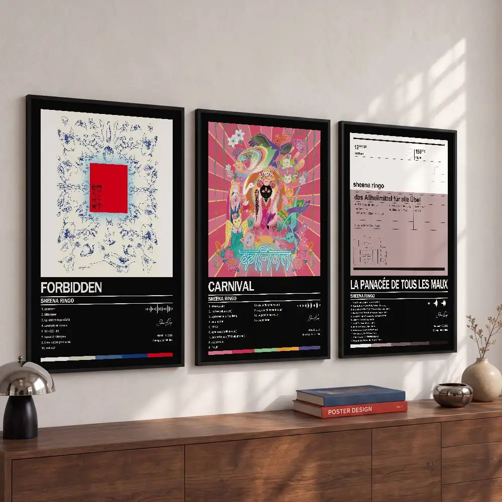 Sheena R-Ringo Poster Album Art Cover Songs Rap Pop Singer Band Wall Waterproof Paper Sticker For Living Room Home Decor