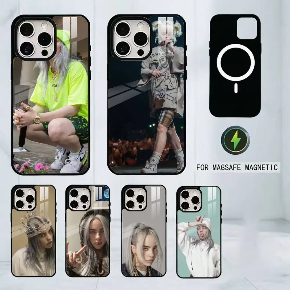 

Billie Eilish P-Pirate Baird 'Connell Phone Case For iPhone17,16,15,14,13,12,11 Plus,Pro Magnetic with Magsafe Wireless Charging