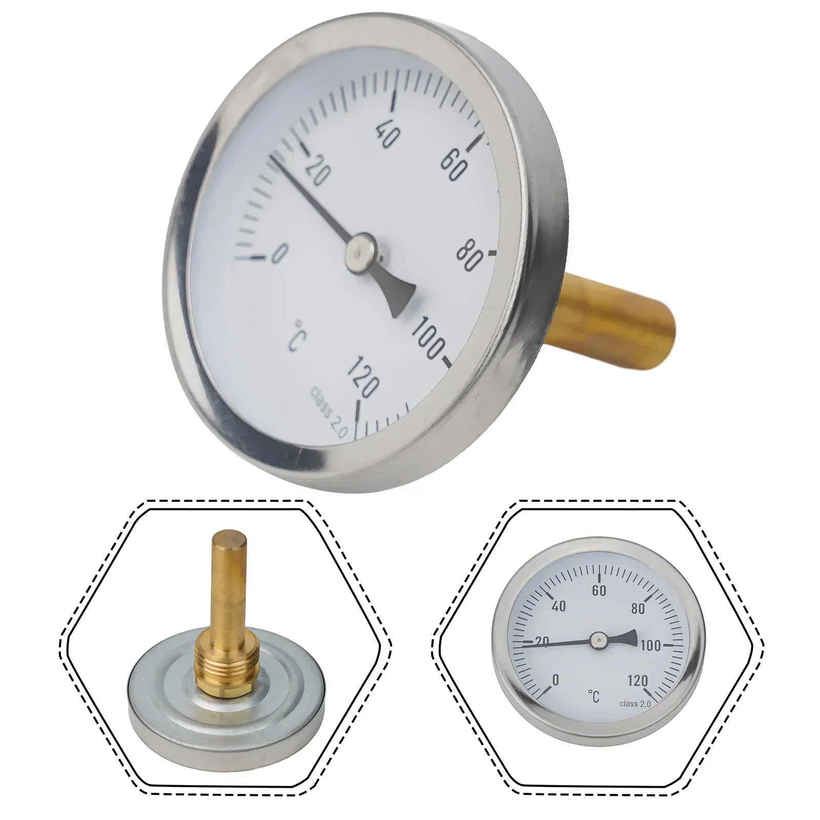 High Quality Thermometer Bimetal Thermometer 1/2