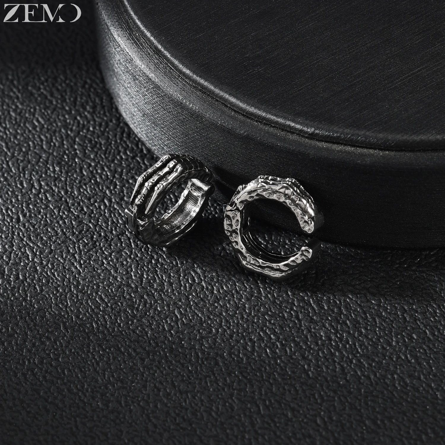 ZEMO 1 PC/1 Pair Punk Stainless Steel Clip-on Earrings Men Women Cool Snake Octopus No-Pierced Faux Fake Tragus Helix Piercings