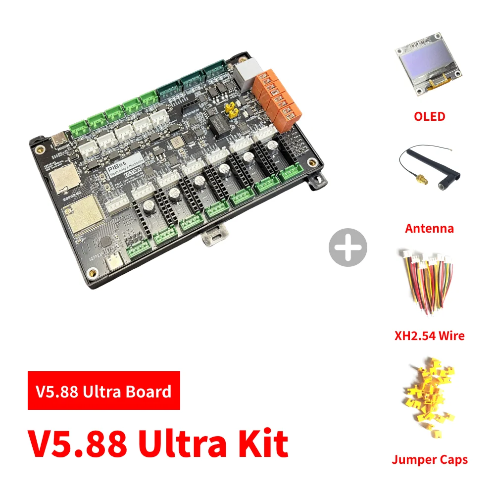 Bild 5: PiBot FluidNC GrblHAL ESP32-S3 6+1 Achsen CNC-Controller V5.88 Ultra
