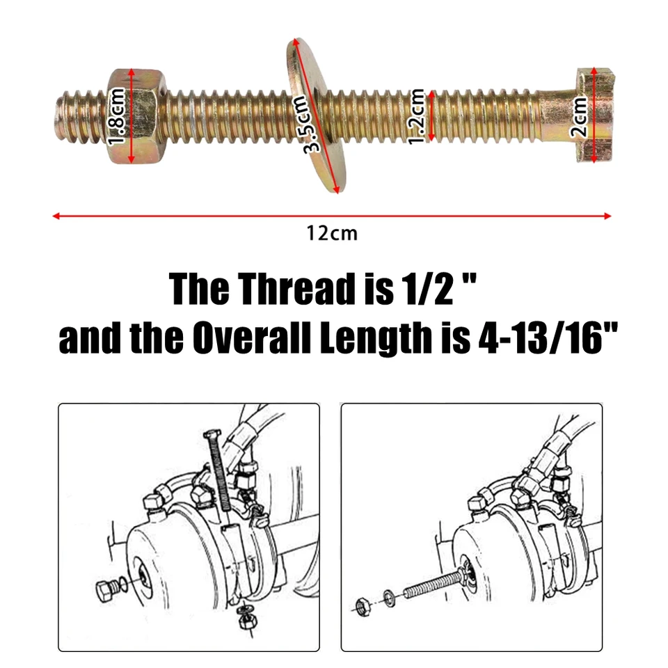 2x Release Bolt Cage Bolt – Fits Bendix 800921 TR800921 Air Spring Brake (Truck)
