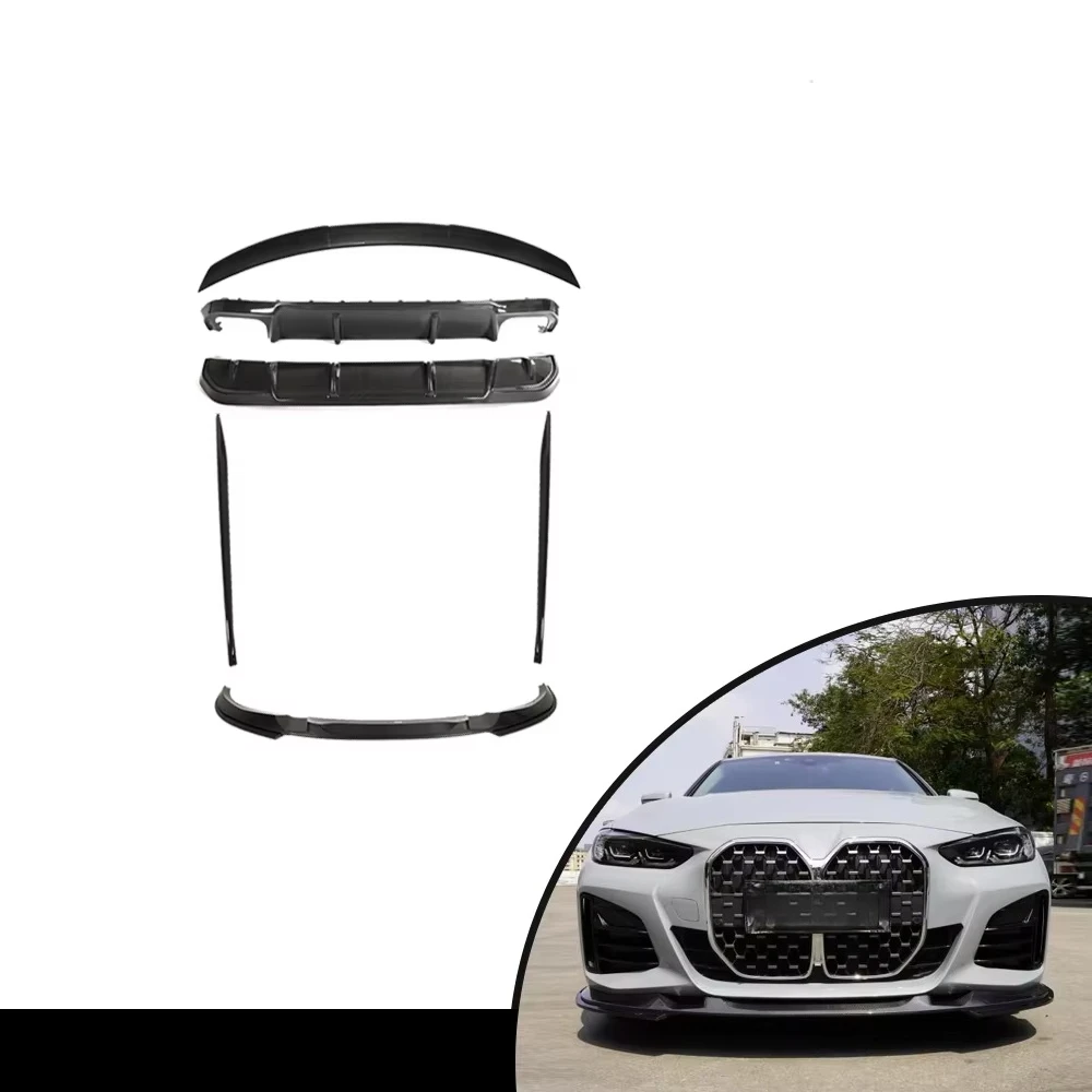 Product Customization High Intensity Carbon Fiber 4pcs/set Car Bodykit for forBMW 4 Series 2021+ G26 420i 430i 435i M440i 4Doors