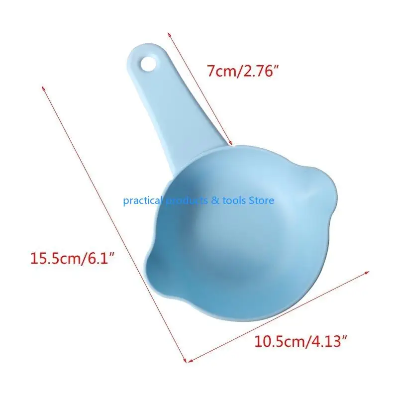 77JB красочный Scooper Cup Cup Spoon Прочный материал PP Случайный цвет
