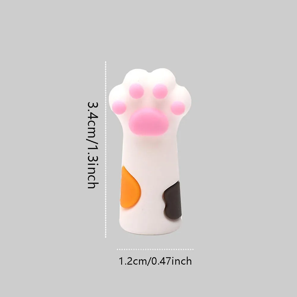 1/3/6 Stück Niedliche Katzenpfoten-Silikonhülle Schutzhülle für Nagelhautschere Maniküre-Pediküre-Werkzeuge Hornhaut-Pinzette – Detail 8