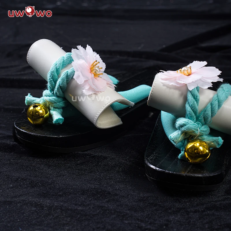 UWOWO Mikku Cosplay Collab Onmyojii Shoes Clogs One Size Halloween Sakura Shoes