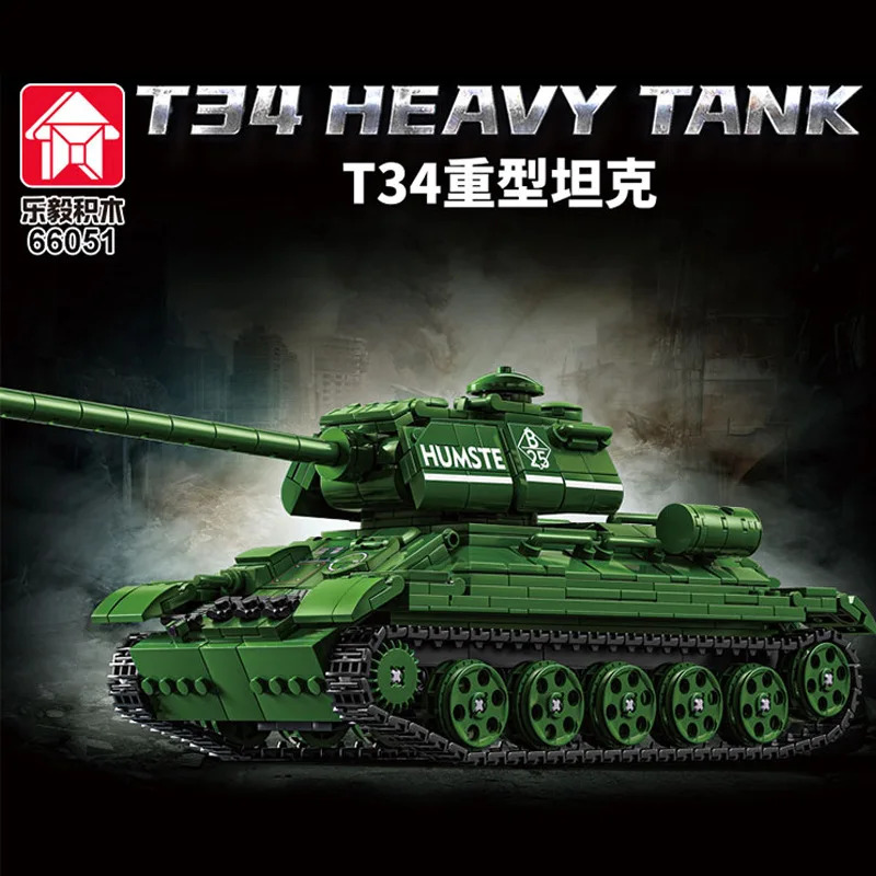 

Building Blocks A34 Comet M18 T90M Hellcat Leopard 2A6 T-34 1943 T-64A Merkavas Bradley Tank Fighting Vehicle Bricks Toy