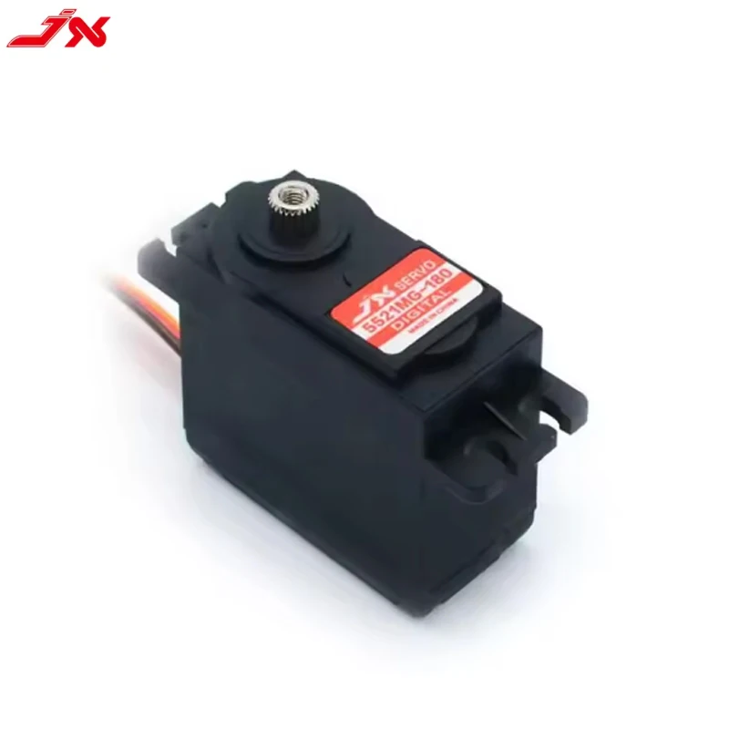 JX Servo PDI-5521MG 180 محرك سيرفو رقمي عالي التحمل 55 كجم 180 °   المدى 0.15 ثانية/60 °   سرعة مقاومة للماء للصمامات الصناعية