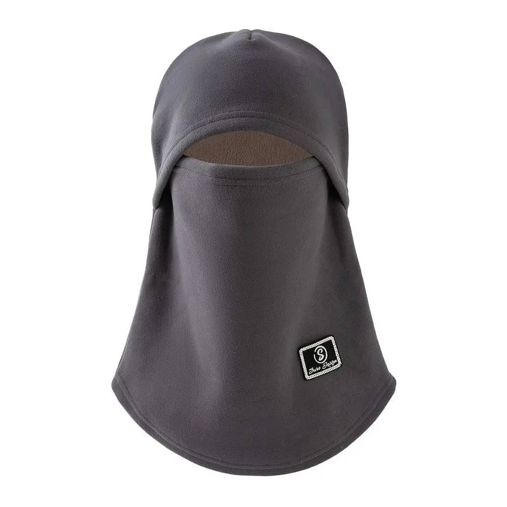 Winter Velvet Fleece Balaclava Hat Ear Protector Warm Helmet Hat Wrap Mask Windproof Face Cover Unisex