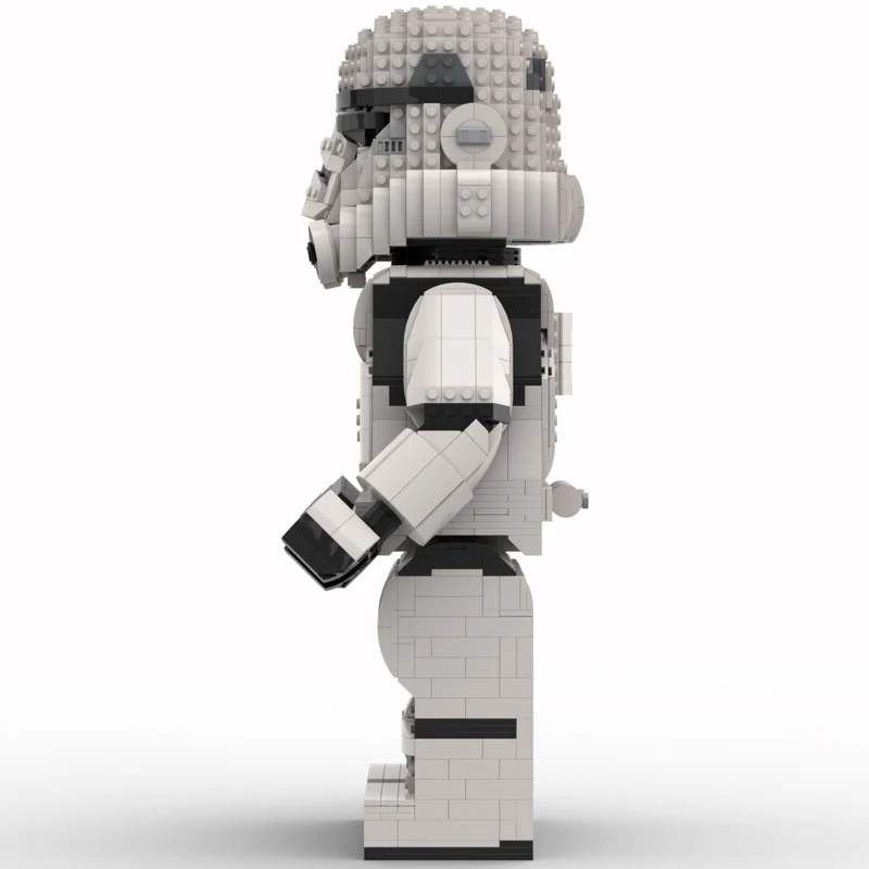 

New Moc Star Battle Storm Trooper Mega Figure Body Stand Compatible 75276 Helmet Building Blocks Assembly Bricks Toys Kids Gifts