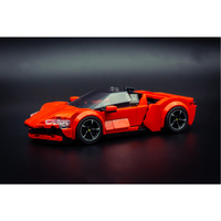 2024 SF90 City Car Speed Champion Classic Classic Car Building Blocks Brick Boy Racing Model Children's Toy Gift