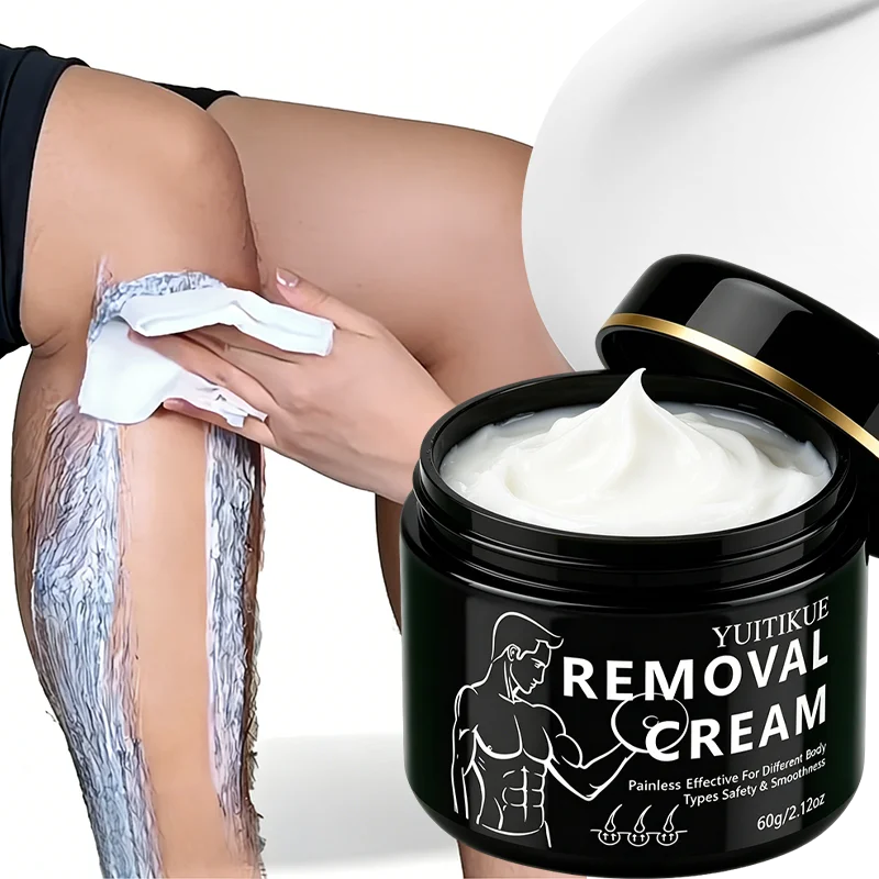YUITIKUE Men's Body Hair Removal Cream Painless Smooth Moisturizing Care Safe for Regular Use view 5