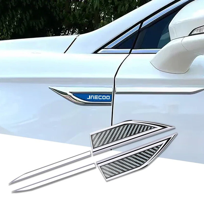 

JAECOO J7 J8 автомобильное крыло зеркало боковая эмблема декоративная наклейка индивидуальный логотип из нержавеющей стали металлическая замена автомобиля De