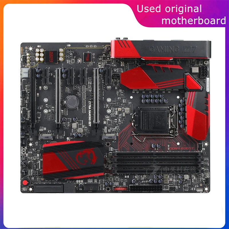 Placa base usada LGA 1151 para ordenador Intel Z170, Z170A, M7, USB 3,0, SATA3, DDR4, 64G