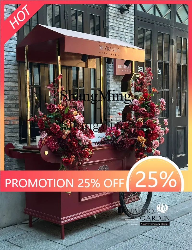 FG good-looking  wrought iron activity display mobile float commercial display drainage truck