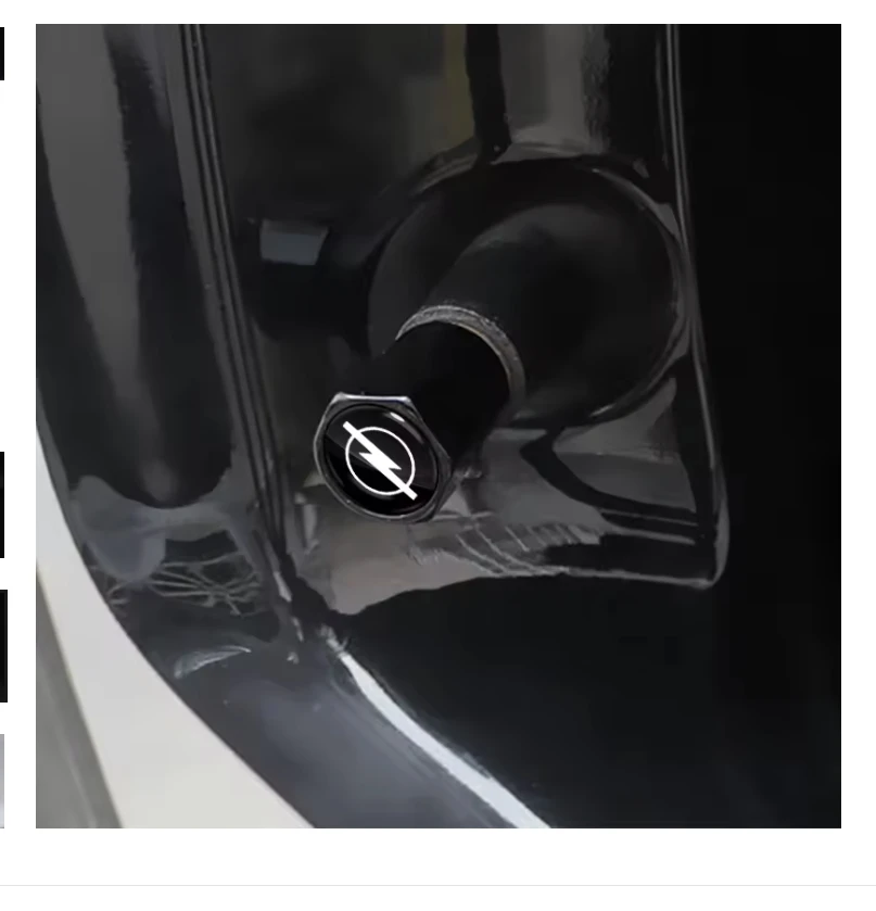 4 قطعة عجلة السيارة الإطارات صمام قبعات شعار الهواء الجذعية يغطي اكسسوارات السيارات لأوبل أسترا H G J إنسيجنيا موكا زافيرا كورسا فيكترا C #4