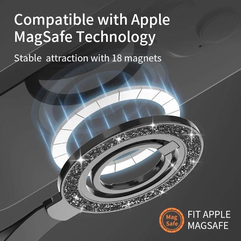 حامل هاتف Magsafe بزاوية مغناطيسية قابلة للإزالة وقابلة للتعديل متوافق مع حامل هاتف iPhone Samsung Huawei Xiaomi Phone Hholder #4