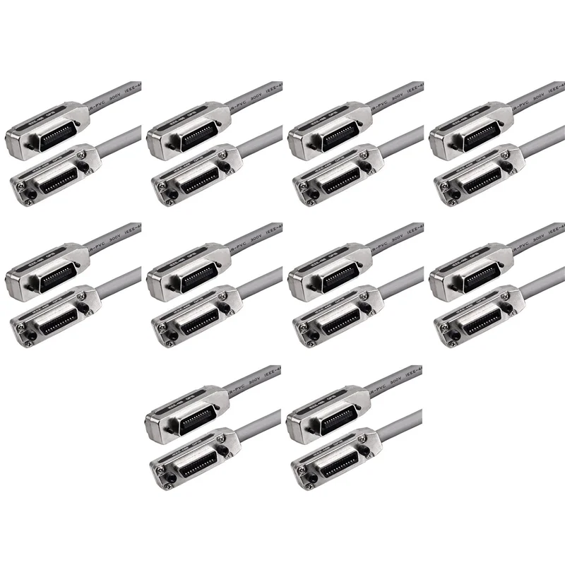 

10Pcs 1M IE488 Gpib Data Cable Industrial-Grade Communication Transmission Cable Terminal Pci Industrial Control Cable