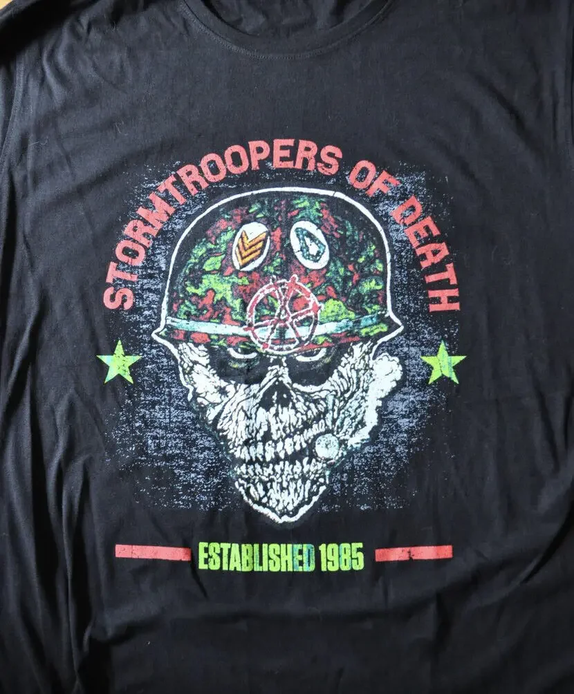 S.O.D. Stormtroopers Of Death Short Sleeve Black All Size S to 5XL Shirt AC652