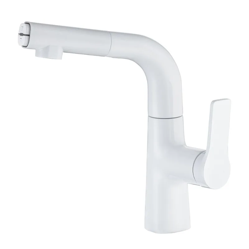 

Pull and lift dual mode switchable basin faucet full copper hot and cold water splash-proof basin on the face table