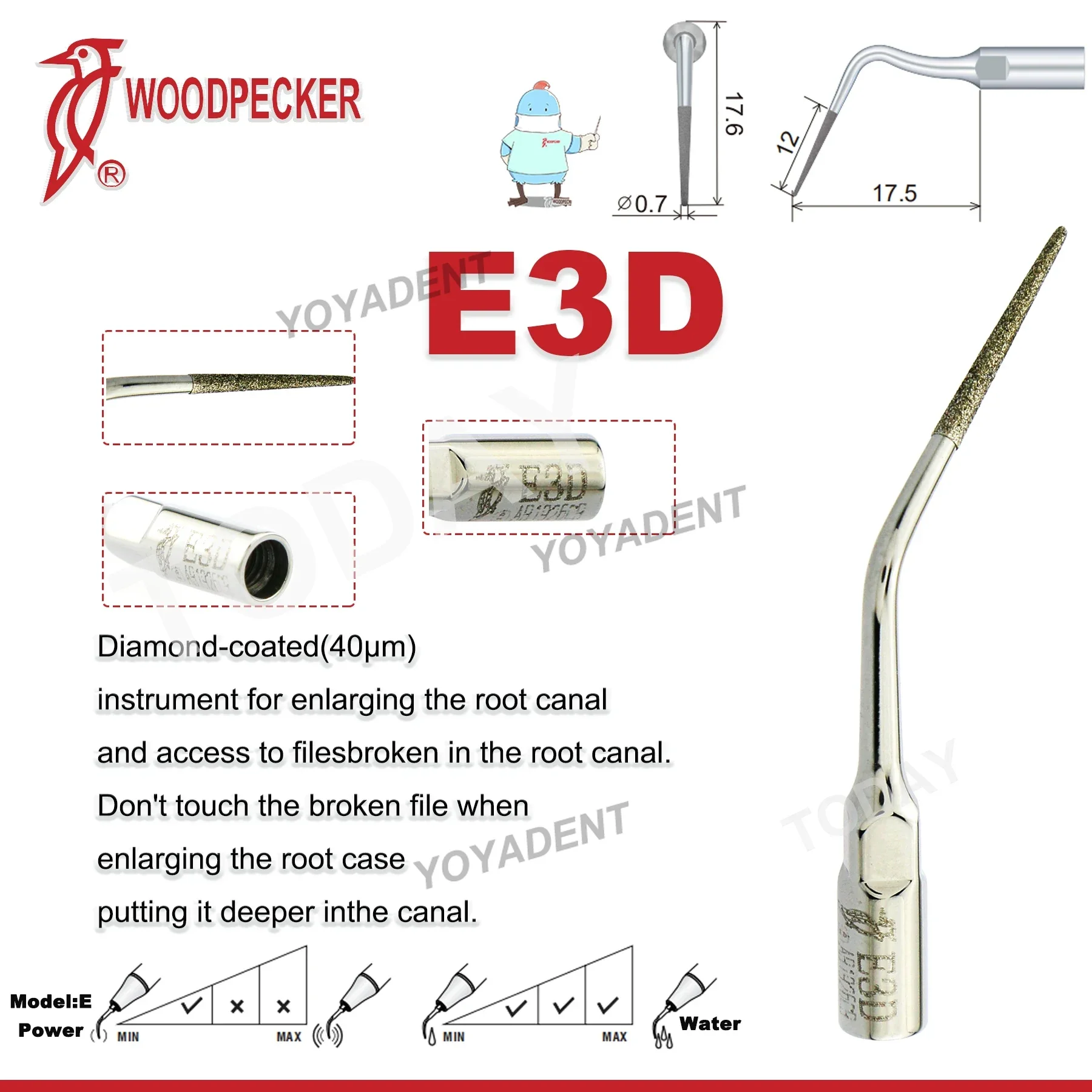 Specht Tandheelkundige Ultrasone Piezo Scaler Handstuk LED HW-5L Scaling Tips Fit UDS EMS Ultrasone Scaler Tandheelkundige Gereedschappen